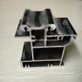 complicated design black anodized aluminium extrusion profile for industry